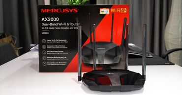 wifi router qiymeti: WIFI siqnal gücləndirici 📡 MERCUSYS AX3000 Wi-Fi 6 Router – MR80X 💥