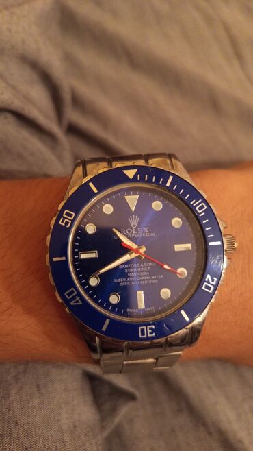 qizil tek qas uzukler ve qiymetleri: Qol saatı, Rolex, rəng - Göy