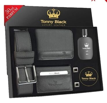 yeni il bəzəklərinin hazırlanması: Original Tonny black hədiyyəlik dəst💥 Daxildi: 50 ml tonny black ətir