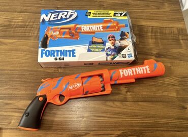 нёрф в баку: Nerf Fortnite Tapança altı güllə tutan fırlanan barabana malikdir. Bu