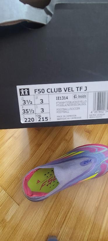 бутсы шыпы: Футбольные бутсы/таглы adidas F50 Club VEL TF J (IE1314) - Тип — 2