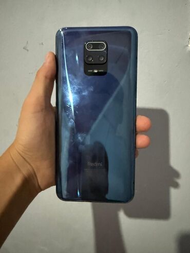 новая бытовая техника: Redmi, Redmi Note 9, Колдонулган, 128 ГБ, түсү - Көк, 2 SIM