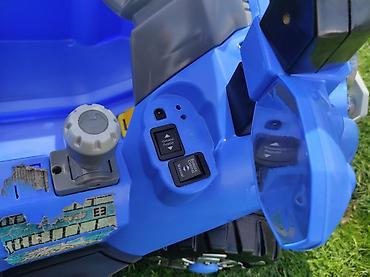 yeni doğulmuş uşaq paltarları: Uşaq elektrik maşını – off-road tipli, mavi rəng Xüsusiyyətlər:👉İkinci — 5