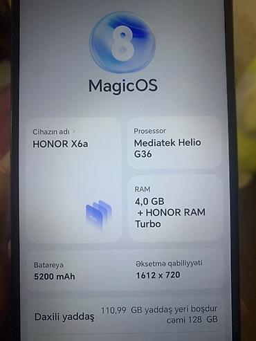 şəkli: Honor 128 GB, rəng - Gümüşü, İki sim kartlı — 5