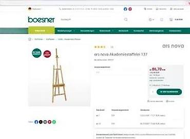 Stilski postamenti: Drvena slikarska štafelaja – ars nova Akademiestaffelei 137 - Tip — 9