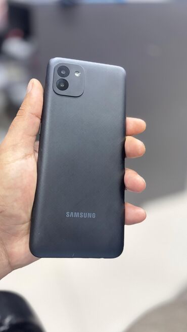 Samsung Galaxy A03, 32 GB, rəng - Qara, İki sim kartlı, Sensor, Barmaq izi
