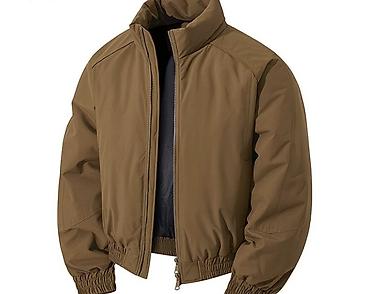 Куртки: Утеплённая мужская куртка-бомбер - Свободный крой oversize с — 5