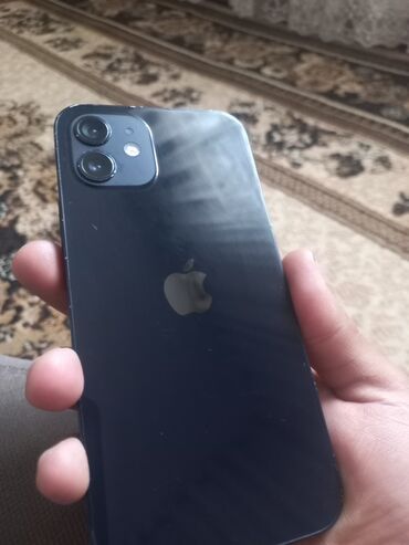 телефон 12 айфон: IPhone 12, Колдонулган, 64 ГБ, Кара, 78 %