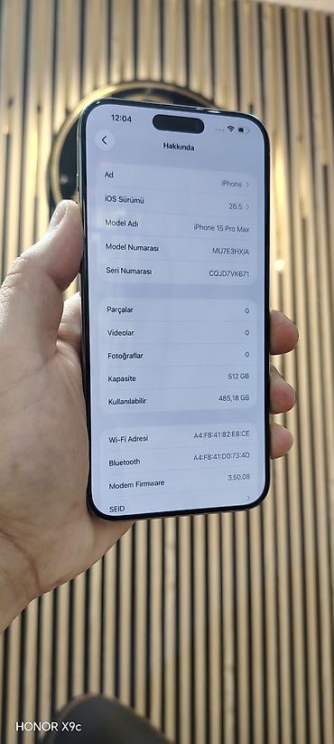 apple ipad pro: IPhone 15 Pro Max, 512 GB, Natural Titanium, Face ID, Sənədlərlə, Zəmanət — 3