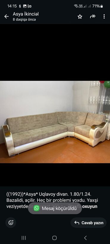 divan üstü: Künc divan