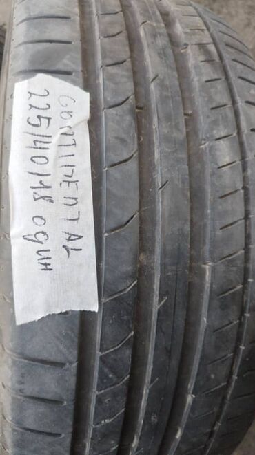 Шины: Шины 225 / 40 / R 18, Лето, Б/у, 1 шт, Легковые, Continental