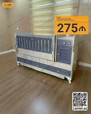 Beşiklər: Beşik – funksional uşaq çarpayısı - Model: Kod 10956 (La Mini) - — 1