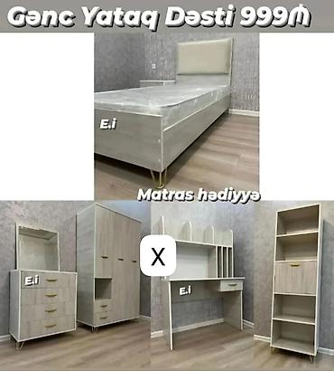 Gənc Yataq Dəsti – 999₼ Matras hədiyyə Komplektin tərkibi: - Tək