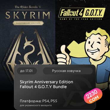 Геймпады (Джойстики): ЗАГРУЗКА ИГРЫ: Skyrim Anniversary Edition + Fallout 4 G.O.T.Y Bundle