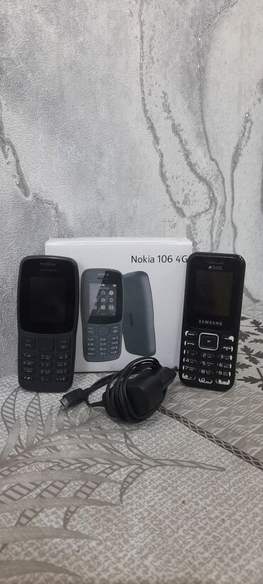 samaung j4: Nokia 106, 2 GB, rəng - Qara, Düyməli, İki sim kartlı