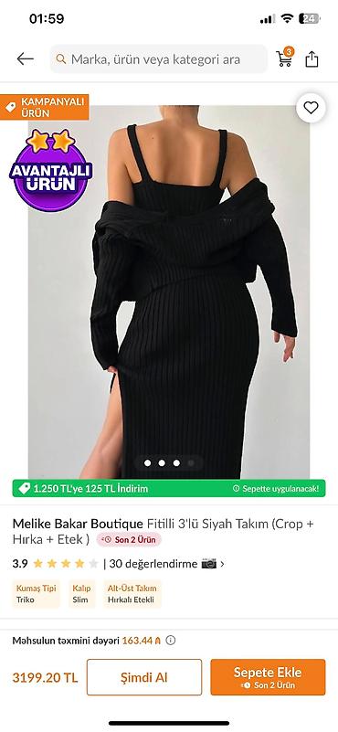 черный костюм мужской: 3lu dest yenidi qalin materiali var. cox baha almiwam. sm l razmer — 2