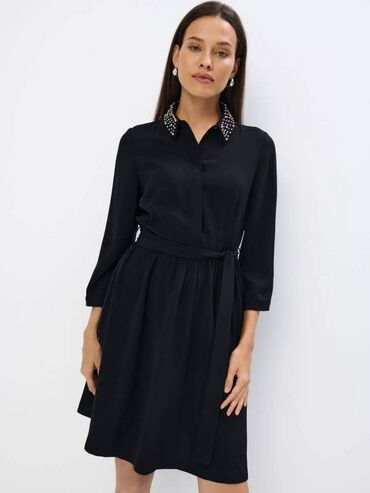 haljine kratke svecane: XL (EU 42), color - Black, Short sleeves
