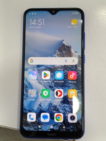 Xiaomi: Xiaomi, Redmi 8A, Б/у, 32 ГБ, цвет - Голубой, 2 SIM