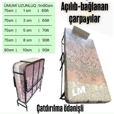 Raskladuşkalar: Açılıb-bağlanan çarpayıların (raskladuşkaların) birbaşa depodan ən