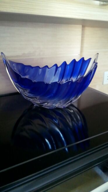gül qabları: Необычная Декоративная ваза под фрукты,цвет синий, бесплатная доставка