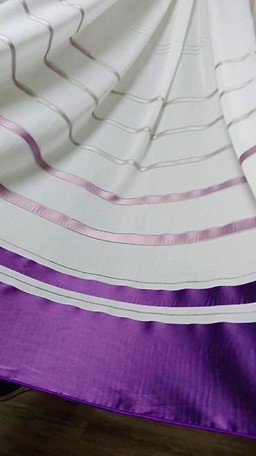 Тюли: Воздушная тюль с вышивкой «перья» - Полупрозрачная тюль в — 30