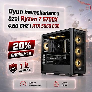 Gaming PC | Ryzen 7 5700X 4.60 GHZ | RTX 5060 8GB | SSD 512GB NVMe M.2