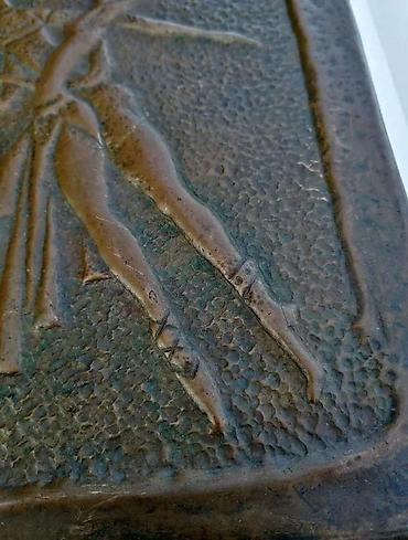 Stare vaze i dekor: Vintage BAKARNI reljef BALERINE Mid-century modern. Vintage — 7