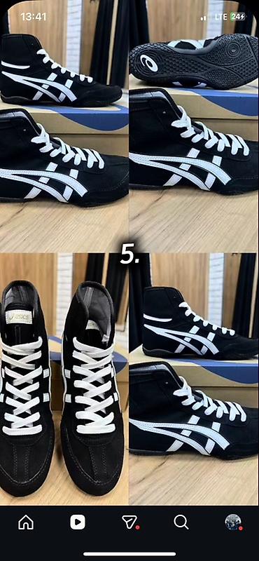альт одежда: Мужские кроссовки, 41, Asics, Б/у, цвет - Черный, Платная доставка — 1