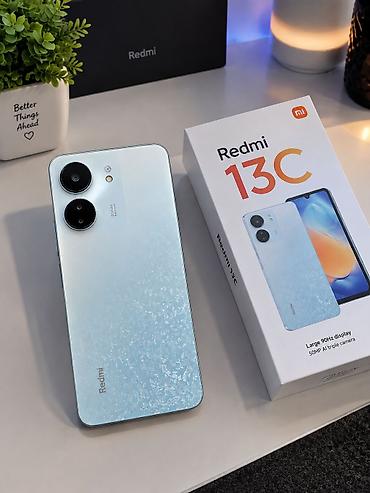 диск музыка: Redmi, Redmi 13C, Б/у, 256 ГБ, цвет - Голубой — 1