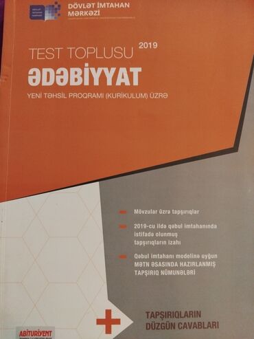 türkiyədə iş 2019: Ədəbiyyat test toplusu 2019 təptəzədir.cırıq yazı yoxdur üzərində