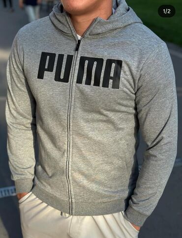 спортивные костюмы мужские пума: Эркектердин спорттук костюму, XL (EU 42), Puma, Жаңы, түсү - Боз, Өзү алып кетүү, Акылуу жеткирүү