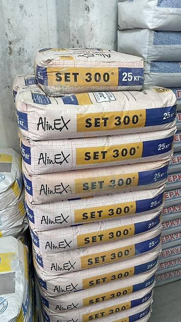 Клей цементный для керамической плитки AlinEX SET 300, 25 кг -
