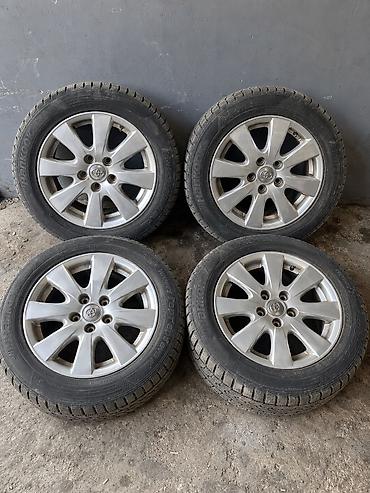 Шины и диски: Продам комплект дисков Зимняя резина R16 5/114.3 205/55/16 Toyota — 2