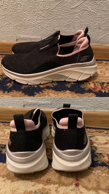 обувь женская большие размеры: Кроссовки, 41, Skechers, Новый, цвет - Черный, Самовывоз