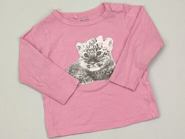 różowe bluzki: Bluzka, 1.5-2 lat, 86-92 cm, stan - Dobry