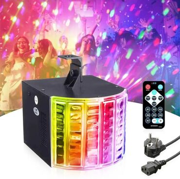 Освещение: Светодиодно лазерная цветомузыка - диско проектор Мини лазер