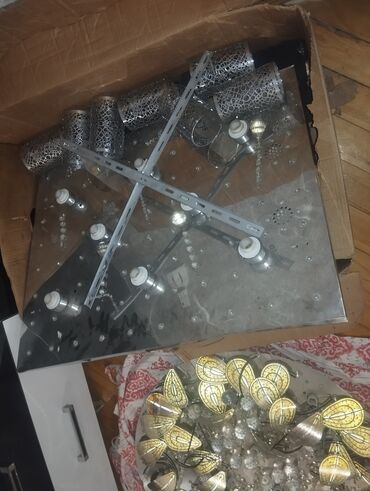 Led çilçıraqlar: Led Çılçıraq, 4 və daha çox lampa, Metal — 9