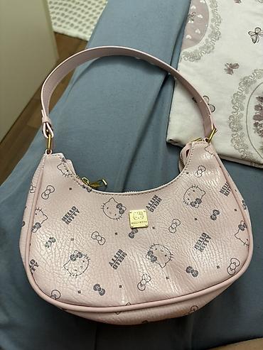 Çantalar: Hello Kitty çiyin çantası - Rəng: açıq pudra/çəhrayı - Material — 1