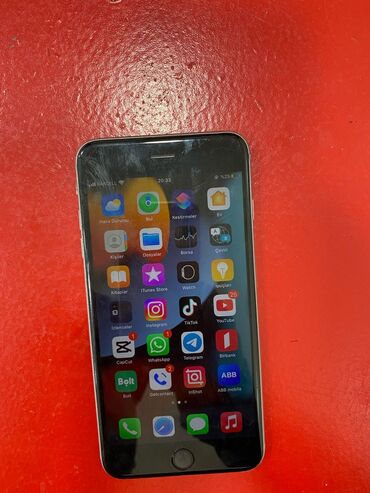 iphone mağaza: IPhone 6s Plus, 32 GB, Gümüşü, Barmaq izi