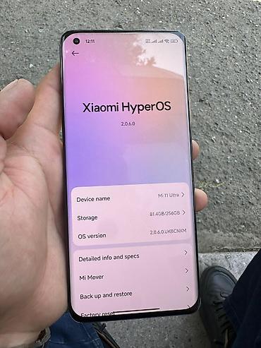 yeni xiaomi: Xiaomi Mi 11, 256 GB, rəng - Qara, 
 Zəmanət, Sensor, Barmaq izi — 8