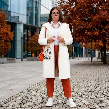 тигил: Пальтолор, Күз-жаз, Тизеден, Капюшону бар, Оверсайз, XL, 2XL, 3XL — 3