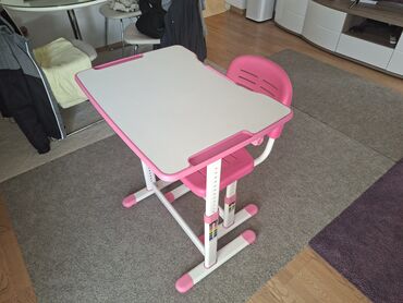 Setovi stolova i stolica: Dečiji podesivi set – sto i stolica - Ergonomičan set za učenje i — 2