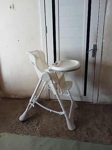 Yemək masaları, oturacaqları: Uşaq yemək stulu - Rəng: ağ - Material: möhkəm plastik və metal — 5