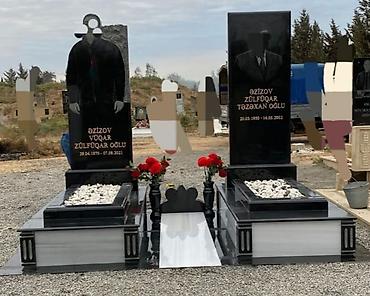 Başqa xidmətlər: Qara və ağ mərmər/granitdən qəbirüstü abidələrin hazırlanması xidməti — 21