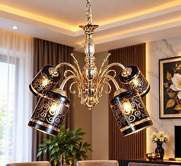 Çilçıraqlar: Çılçıraq, 5 lampa, Metal — 3