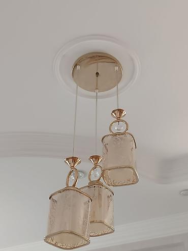 İşıqlandırma: Çılçıraq, 3 lampa, Metal — 1