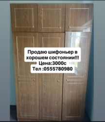 купить плательный шкаф недорого: Шифоньер, Колдонулган, Түз, түсү - Күрөң, Жыгач