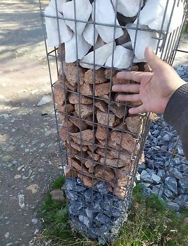 Фасадные гранитные плитки: Гранитный бутовый камень (фракция примерно 50–120 мм) - Натуральный — 20