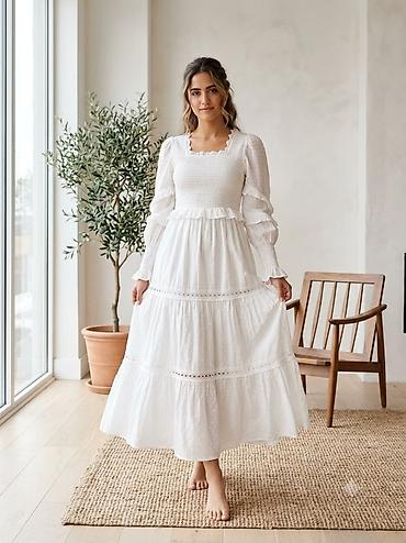 yeni model koftalar: Ağ rəngli kofta- yubka dəst – Veesa / Lady Sharm kolleksiyası. Qiymət — 1