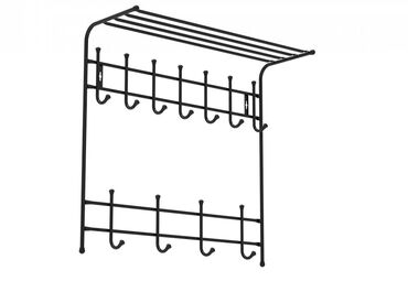 вешалки на ножках: Вешалка настенная Вешалка с полкой (11 крючков) для размещения